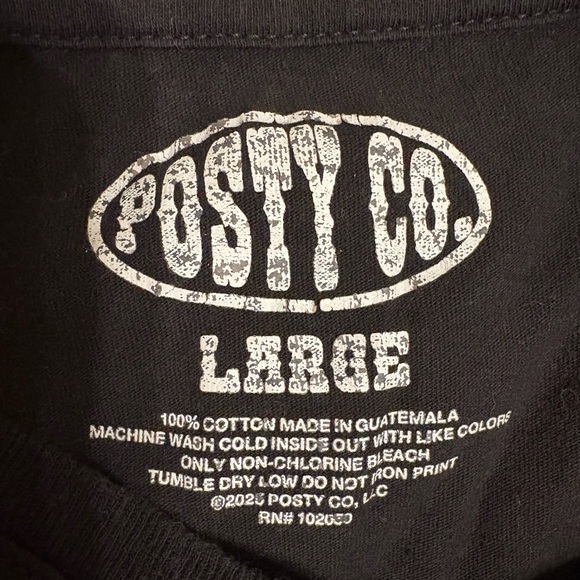 Post Malone Black Graphic Short Sleeve Tee - Picture 3 of 3